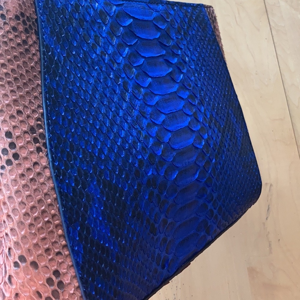 Python Skin Handbag/Shoulder Bag - image 7